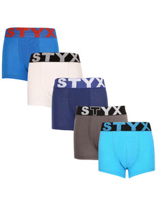 5PACK dětské boxerky Styx sportovní guma vícebarevné (5GJ9681379) 6-8 let