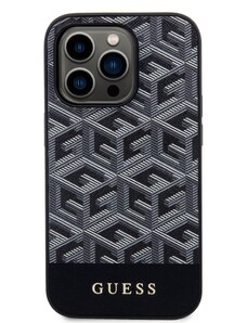 Ochranný kryt pro iPhone 14 Pro MAX - Guess, G Cube MagSafe Black