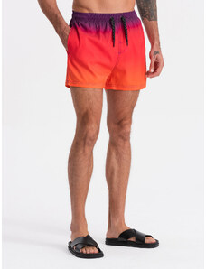Ombre Clothing Pánské plavky s ombre efektem - oranžové V17 OM-SRBS-0125