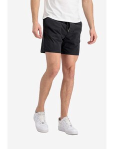 Kraťasy Alpha Industries pánské, černá barva, 106253.03-black