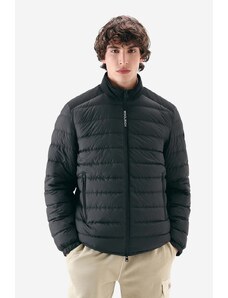 Péřová bunda Woolrich Bering Tech Jacket CFWOOU0697MRUT2635 100 pánská, černá barva, zimní