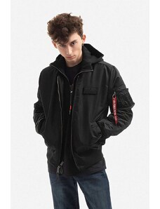 Bomber bunda Alpha Industries MA-1 D-Tec SE 133104 515 černá barva, přechodná