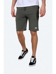 Kraťasy Alpha Industries pánské, zelená barva, 116363.142