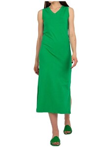 Zelené přiléhavé midi šaty