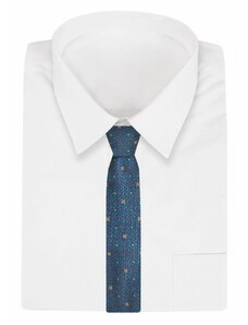 Granátová kravata s květinovým vzorem