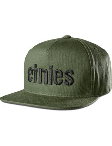 Kšiltovka Etnies Corp Snapback - Army