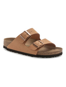Birkenstock Arizona Vegan Birko-Flor Nubuck Narrow Fit Ženy - Sandály Birkenstock - Hnědá - 1025046-7.5 - Size: 7.5