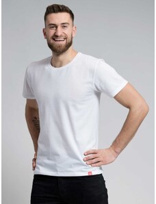 Pánské bavlněné triko CityZen s kulatým výstřihem bílá