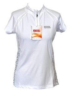 Nové dámské bílé funkční tričko se zipem Nordblanc