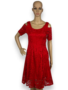 L.G.M. Dámské červené společenské šaty MATY