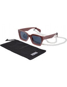 URBAN CLASSICS Sunglasses Poros With Chain - terracotta