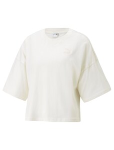 Krémové dámské oversize tričko Puma - Dámské