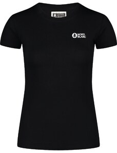 Nordblanc Černé dámské tričko z organické bavlny SUNSHINE