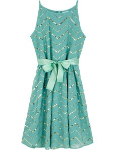 bonprix Slavnostní šaty s pajetkami, pro dívky Zelená