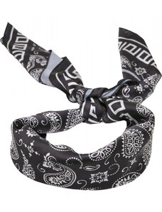 URBAN CLASSICS Big Pattern Bandana - black bandana aop