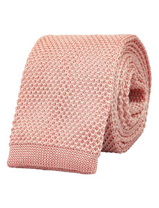 BUBIBUBI Růžová pletená kravata Salmon
