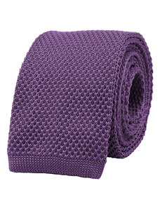 BUBIBUBI Fialová pletená kravata Amethyst