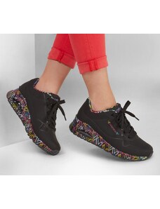 Skechers uno - loving love BLACK