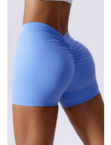 Gymclothes Dámské kraťásky V-Scrunch Bum Light Blue