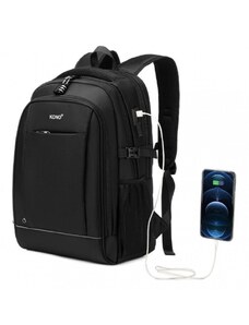 Kono batoh s USB portem černý 2130 - 15L