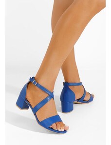 Zapatos Modré sandály na podpatku Kolina