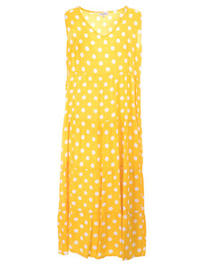 Šaty letní žluté s velkými puntíky 192