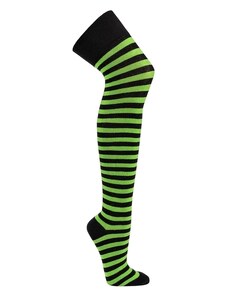 Nadkolenky Socks 4 Fun 2721 • černá/zelená