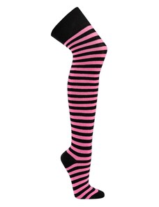 Nadkolenky Socks 4 Fun 2721 • černá/růžová