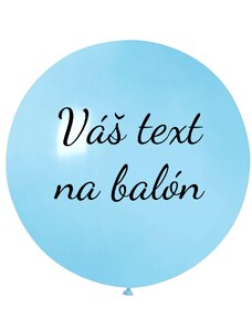 Personal Balón s textem - Světle modrý 80 cm