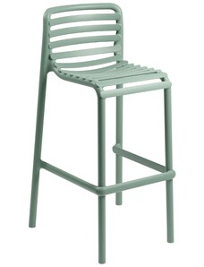 Nardi Světle zelená plastová zahradní barová židle Doga 75 cm