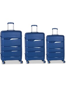WORLDPACK Sada kufrů Miami Medium Blue 3-set