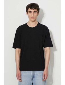 Bavlněné tričko Edwin černá barva, I027938.8967-8967
