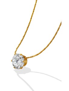 ORNAMENTI Pozlacený náhrdelník Flash Zirconia gold