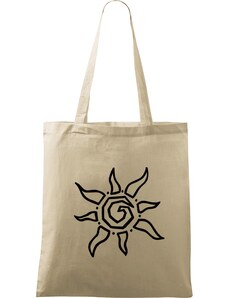 Roni Syvin + Adler/Malfini Ručně malovaná menší plátěná taška - Slunce
