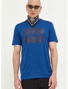 Bavlněné tričko HUGO s potiskem, 50467952