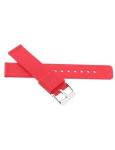 JVD Unisex červený gumový řemínek na hodinky R42507/18