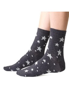 Steven Veselé ponožky Star 099 šedé