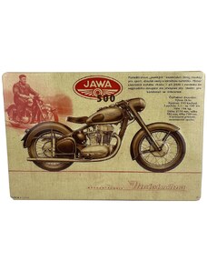 Plechová cedule Jawa - JAWA 500 - HISTORIE 29 x 19 cm