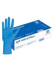 UNIGLOVES Nitrilové rukavice modré - Soft Nitril Blue, 100 ks