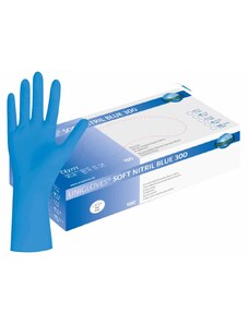 UNIGLOVES Nitrilové rukavice modré - Soft Nitril Blue 300, 100 ks