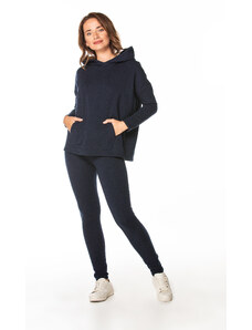 Tessita Woman's Sweatshirt T371 4 Navy Blue