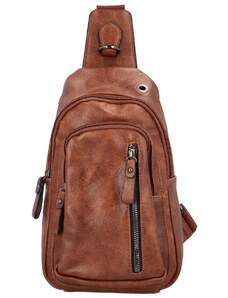 Firenze Univerzální crossbody batůžek Lukaso, světle hnědá