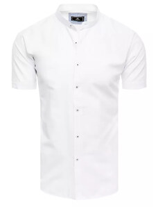 Dstreet Pánská košile s krátkým rukávem Tiktanil bílá KX0998 46621