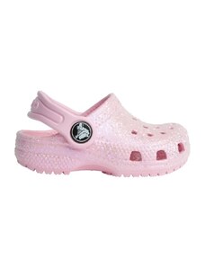 Crocs Sandály Dětské Classic Glitter - Flamingo >