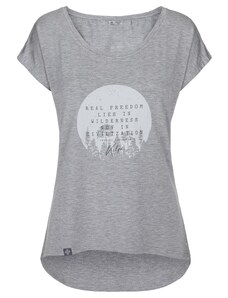 Dámské tričko s krátkým rukávem Kilpi ROISIN-W světle šedá