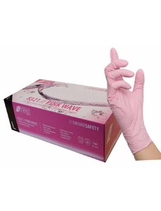 NITRAS Nitrilové rukavice růžové - Pink Wave, 100 ks