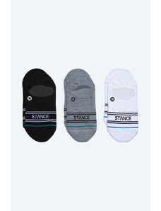 Ponožky Stance Basic 3-pack šedá barva, A145D20SRO-WHT