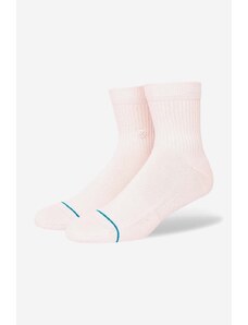 Ponožky Stance Icon Quarter růžová barva, A356A21IQT-WHT
