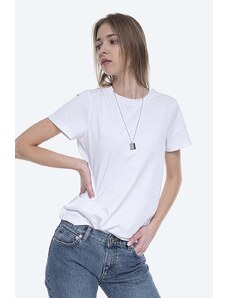 Bavlněné tričko A.P.C. Poppy T-Shirt bílá barva, COBQX.F26718-BLANC
