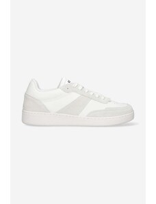 Kožené sneakers boty A.P.C. Plain PUAAW-M56112 WHITE bílá barva
